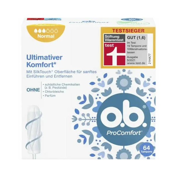 3574661582474 - 10002194 Tampons ProComfort Normal 64 ST 3574661582474 OB 64 Stück 3574661582474 - 10002194 Tampons ProComfort Normal 64 ST 3574661582474 OB 64 Stück