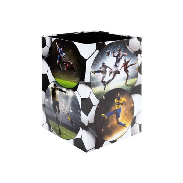 4008705197397 - Papierkorb 19739 15 Liter eckig Motiv Fussball 4008705197397 Herma