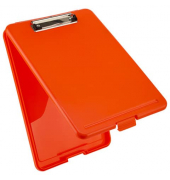 Klemmbrettmappe SlimMate 55802, A4, neonorange, Kunststoff, inkl Aufhängeöse
