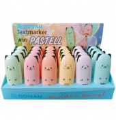 Textmarker pastell Mini, 5130030-99, Display, 6-farbig sortiert, 1-5mm Keilspitze