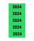Jahreszahlen 1684, 2024, grün, 60x26mm, selbstklebend