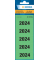 Jahreszahlen 1684, 2024, grün, 60x26mm, selbstklebend