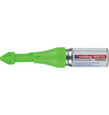 Bohrloch Spraymarker neongrün Kreidespray non permanent