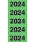 Jahreszahlen 43-224, 2024, grün, 60x24mm, selbstklebend