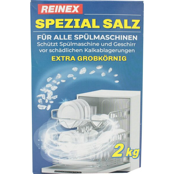 Reinex Spülmaschinen Spezial Salz 2kg schützt vor Kalkablagerungen 4068400010315 Reinex