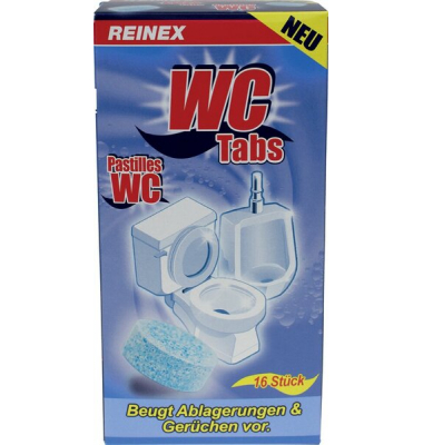 WC-Reiniger Tabs 16 Stück portionierbar, im Folienbeutel