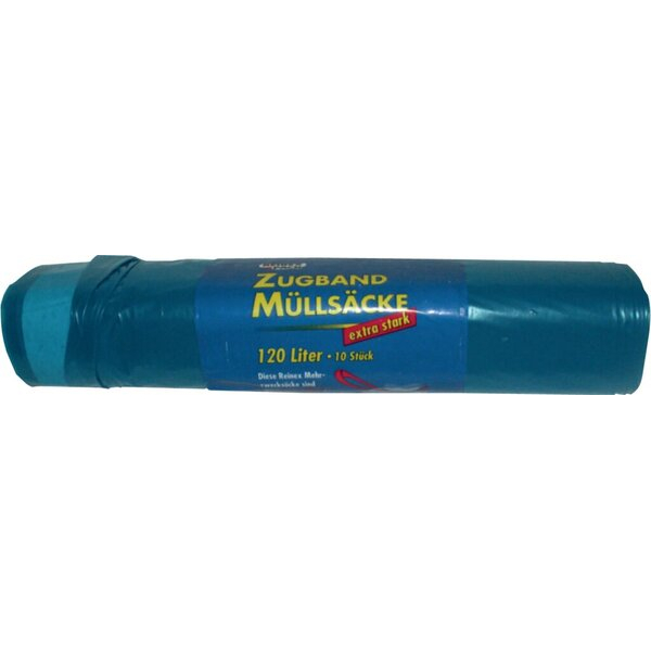 4068400013415 - Zugband Müllsäcke 120 l 10er extra stark 35 my 4068400013415 