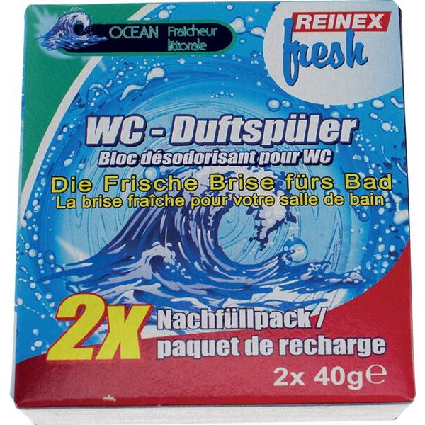 4068400020796 - WC-Duftspüler Nachffüllung Ocean 2er passend für Duftspüler 1044104510709 4068400020796 Reinex 4068400020796 - WC-Duftspüler Nachffüllung Ocean 2er passend für Duftspüler 1044104510709 4068400020796 Reinex