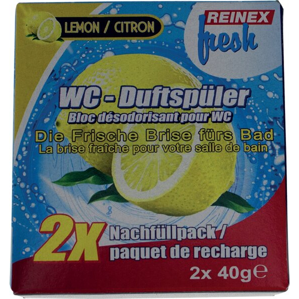 4068400020864 - WC-Duftspüler Nachfüllung Lemon 2er passend für Duftspüler 1044104510709 4068400020864 Reinex