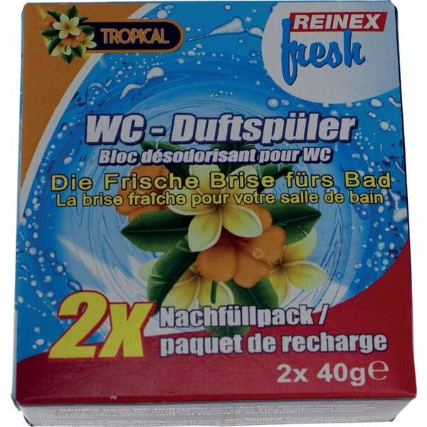 4068400107107 - WC-Duftspüler Nachfüllung Tropical 2er passend für Duftspüler 1044104510709 4068400107107 Reinex