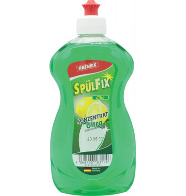 Geschirrsp&uuml;lmittel 65 Sp&uuml;lfix Ultra Citro, 500ml, Flasche, Zitrone