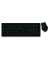 Tastatur-Maus-Set MROS104, kabellos (USB-Funk), Taschenrechnerfunktion, schwarz