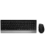 Tastatur-Maus-Set MROS105, kabellos (USB-Funk), schwarz, silber