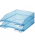 Briefablage Klassik 1026-X-26, A4/C4, blau-transparent, Polystyrol stapelbar