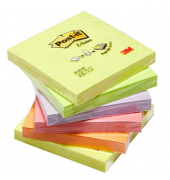 Haftnotizen R330-NR, Z-Notes, 76x76mm, farbig sortiert (gelb/gr&uuml;n/flieder/pink/orange), quadratisch