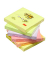 Haftnotizen R330-NR, Z-Notes, 76x76mm, farbig sortiert (gelb/gr&uuml;n/flieder/pink/orange), quadratisch