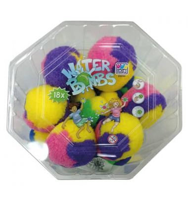 Spielball Soft-Wasserbombe 18ST sortiert