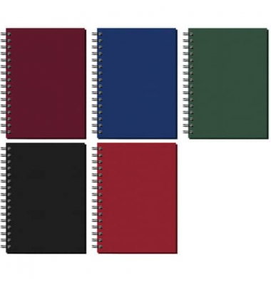 Notizbuch 35301, Feldbuch, farbig sortiert, A4, blanko, 80g, 80 Blatt / 160 Seiten