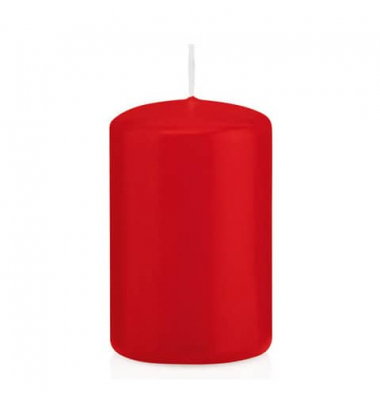 Stumpenkerzen 618308.001 ohne rot 80x50mm (Hx&Oslash;) ca. 18 Stunden Brenndauer