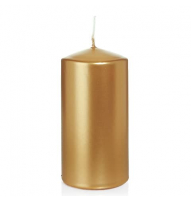 Stumpenkerzen 726117.026 gold 120x60mm (HxØ) ca. 40 Stunden Brenndauer