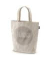 399391 Shopper Feder beige Einkaufstasche