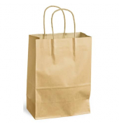 Tragetasche 30108497, 3,5 Liter, au&szlig;en 18x8x24cm, Papier, braun, ohne, ohne