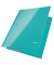Gummizugmappe WOW 3982-00-26, A4 eisblau PP-laminierter Karton 300g, mit 3 Einschlagklappen