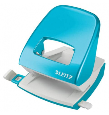 B&uuml;rolocher New NeXXT WOW 5008-20-26, eisblau, bis 3mm 30 Blatt, mit Anschlagschiene