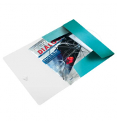 Gummizugmappe WOW 4599-00-26, A4 rot Polypropylen (PP) 250g, mit 3 Einschlagklappen