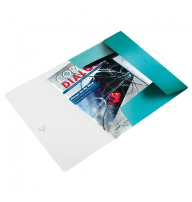 Gummizugmappe WOW 4599-00-26, A4 rot Polypropylen (PP) 250g, mit 3 Einschlagklappen