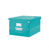 Archivbox Click & Store WOW 6044-00-26, A4 quer, eisblau, innen 33,5x26,5x18,8cm (TxBxH), Graukarton mit PP-Folie laminiert