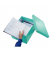 Archivbox WOW 6044-00-26, A4 quer, eisblau, innen 26,5x33,5x18,8cm, Karton