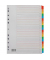 Kartonregister 6539, A bis Z, A4, 160 g/m², farbige Taben, 20-teilig