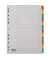 Kartonregister 6539, A bis Z, A4, 160 g/m², farbige Taben, 20-teilig