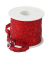 Geschenkband Glitter Star 20109-609, Sterne, 10mm x 100m, rot