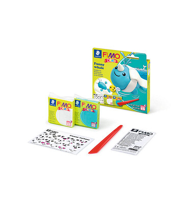STAEDTLER Modelliermasse FIMO kids Funny Whale mehrfarbig