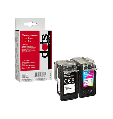 dots  schwarz, color Druckerpatronen kompatibel zu Canon PG560XLCL561XL, 2er-Set