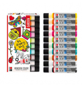 Garden Fenstermalfarben farbsortiert 10 x 25,0 ml   Fenstermalfarbe
