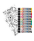 Fenstermalfarbkasten Garden, 406000000128, Fenstermalfarbe, 10 Farben, farbig sortiert