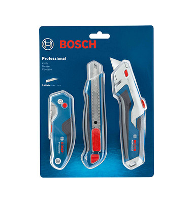 BOSCH Professional Combo Kit Cuttermesser-Set blau 1,8 cm