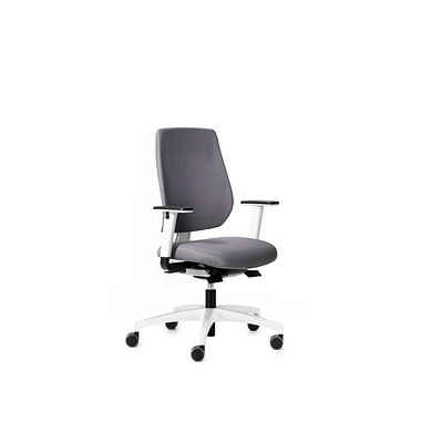 Dauphin Bürostuhl speed-o comfort, SP 7639_SLP1 Stoff grau, Gestell weiß