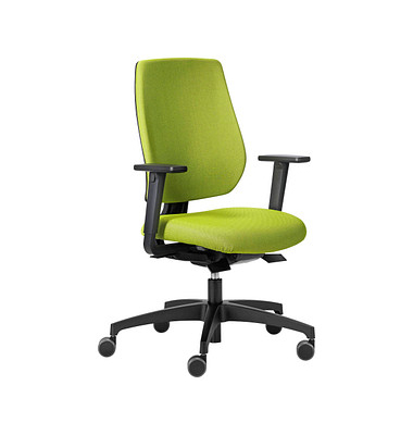 Dauphin Bürostuhl speed-o comfort, SP 7639_SLP4 Stoff grün, Gestell schwarz