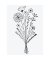artoz Motivstempel Blumenstrauss 4,0 x 6,0 cm