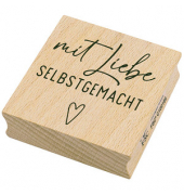 artoz Motivstempel Mit Liebe gemacht 4,0 x 6,0 cm