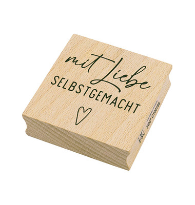 artoz Motivstempel Mit Liebe gemacht 4,0 x 6,0 cm