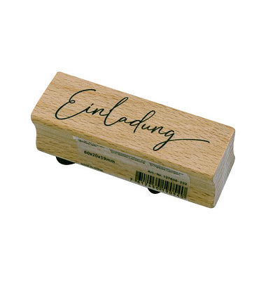 artoz Motivstempel Einladung 6,0 x 2,0 cm