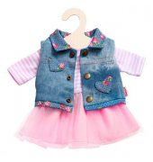 Heless Tüllkleid mit Jeansweste Puppenzubehör