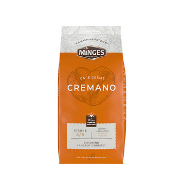 MINGES Caffe Cremano Kaffeebohnen Arabica- und Robustabohnen kräftig 2,4 kg