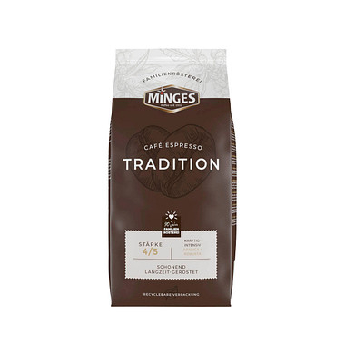 MINGES Café Espresso Tradition Kaffeebohnen Arabica- und Robustabohnen kräftig 2,4 kg MINGES Café Espresso Tradition Kaffeebohnen Arabica- und Robustabohnen kräftig 2,4 kg