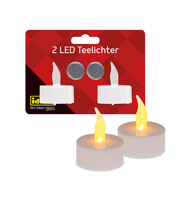 LED-Teelicht 408982 weiß 